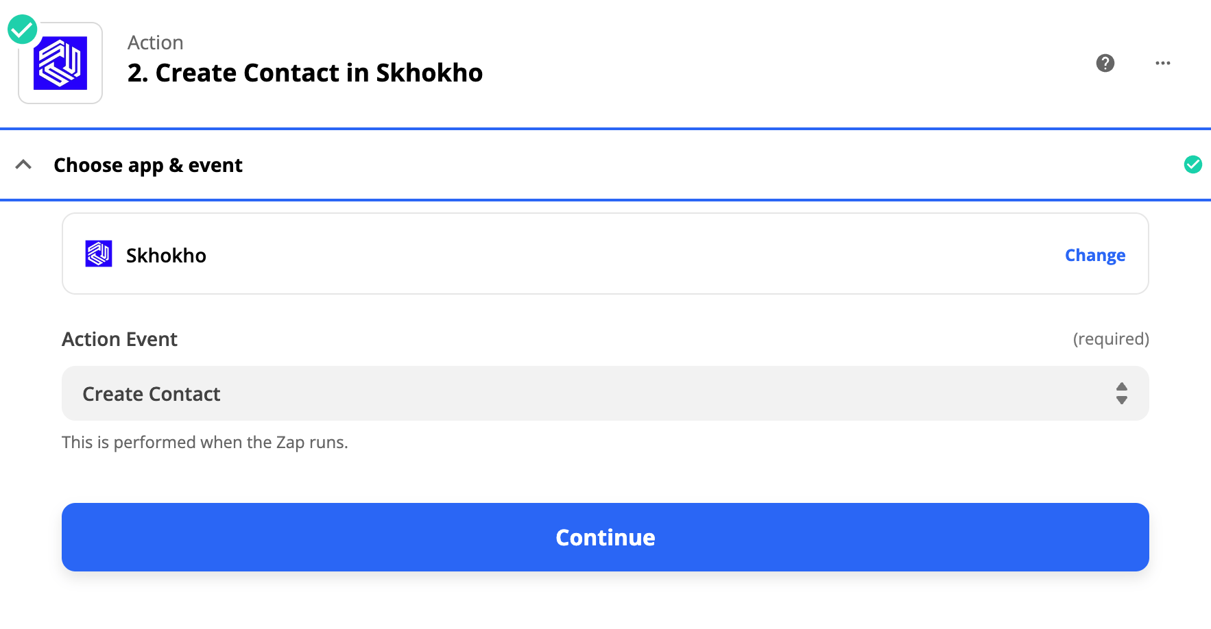 Zapier Google Forms Action Step 1